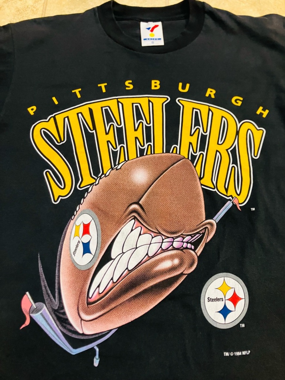 Vintage Pittsburgh Steelers 1994 Artex NFL T Shirt Size M Unique Rare Find